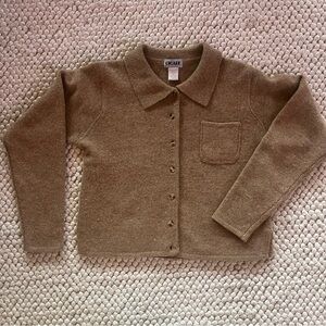 Vintage collared button up Shetland wool cardigan